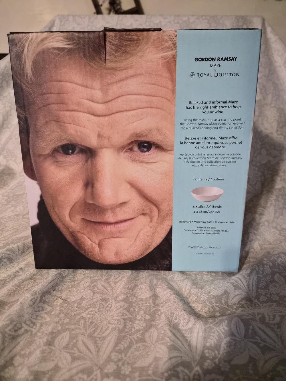 Gordon Ramsay Maze by Royal Doulton 4-Piece Bowl Set - White - Picture 5 of 12